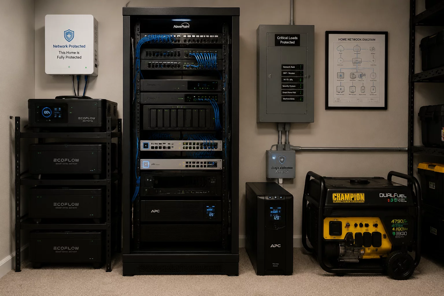 Full Network Protection for home electrical grid