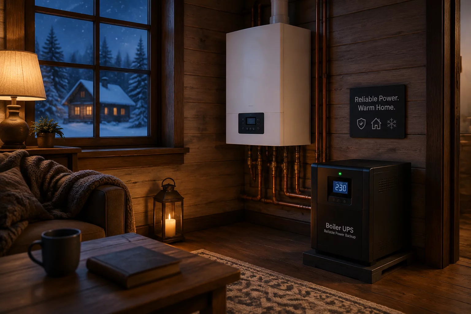 Winter Cabin UPS